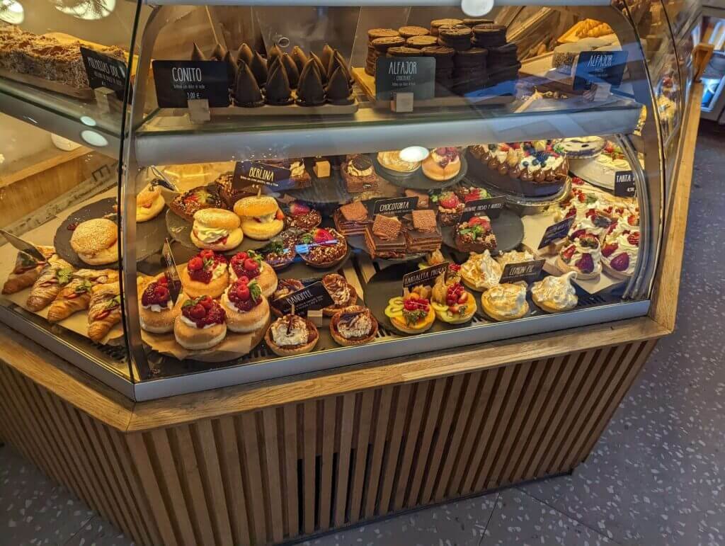 A huge range of options at the Valencia bakery, Dulce de Leche