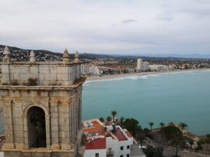 A view from the top of the castle in peníscola, Valencia.